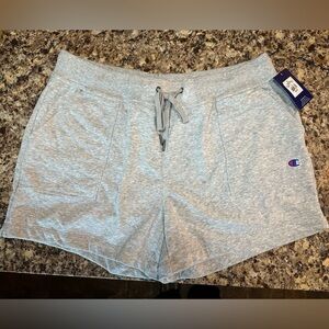 NWT; Champion grey terry shorts